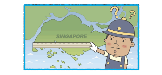 シンガポールの面積はどれくらい？ヒント　琵琶湖＞猪苗代湖＞浜名湖